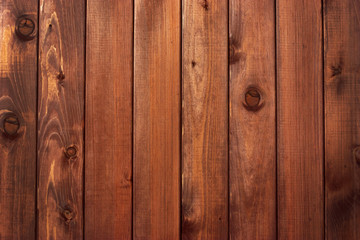 Naklejka premium Textured rustic wooden dark brown table background.