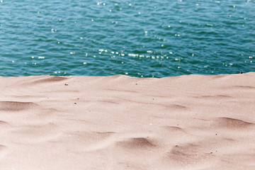 background of sand and sea
