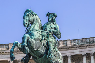 Obraz premium Monument of Prinz Eugen of Savoy in Hofburg, Vienna, Austria.
