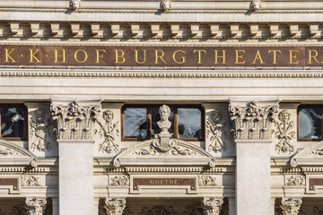 Burgtheater (Court Theatre, 1888), Vienna, Austria.
