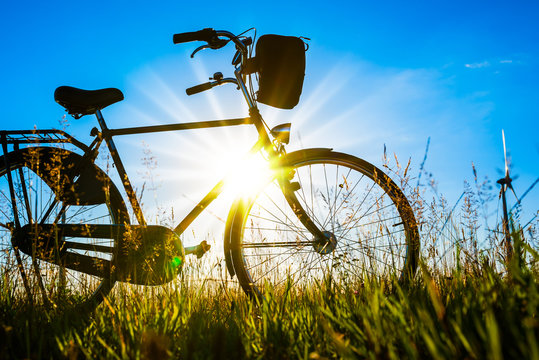 Fototapeta Bicycle silhouette