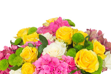 pink  hortensia flowers