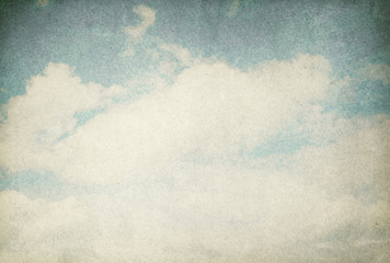 retro cloudy sky