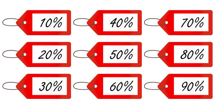 Discount Tags 1 Red