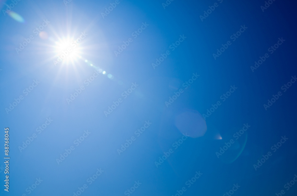 Wall mural sun