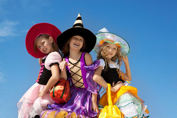 Three Cute Halloween Withes