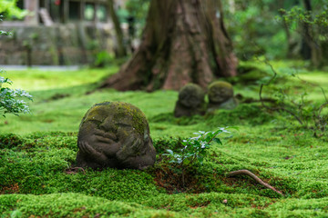 京都　三千院　わらべ地蔵
