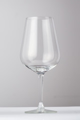 empty wine glass - reflections