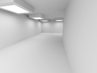 Abstract Empty Corridor Architecture Design Background.