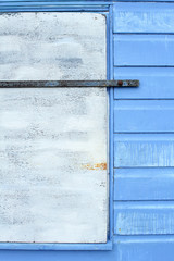 Painted blue wooden planks background