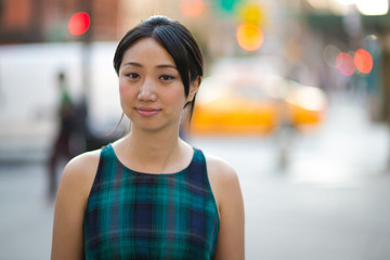 Young Asian woman smile face portrait