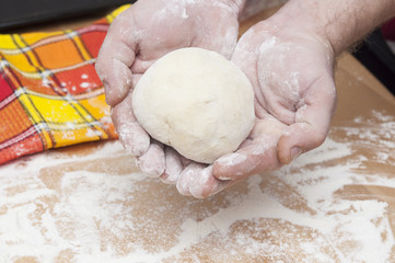 Freshly prepared bread dough
