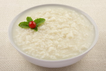 Healthy rice porridge.