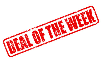 Deal of the week red stamp text