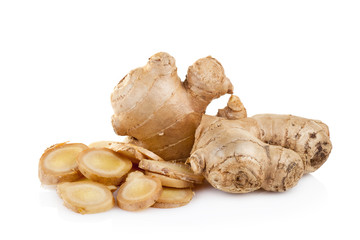 ginger on white background