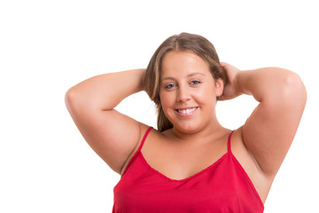 Fototapeta premium Overweighted woman