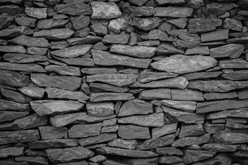 Black wall stone background