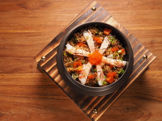 fried rice with shrimps