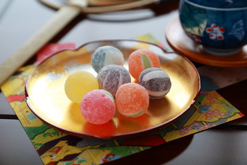 Japanese candy.It's called ”Amedama
