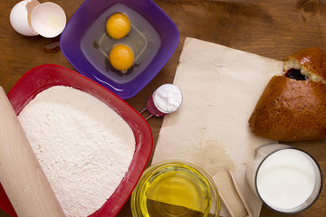 Dough for pies and jam