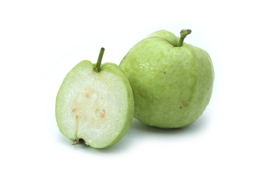 guava fruit isolated on white background