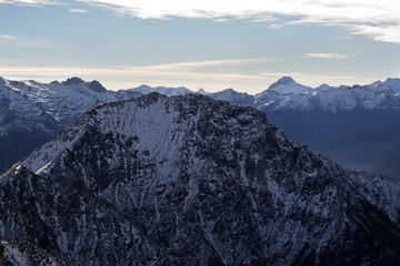 Pico nevado des de la ruta Kepler