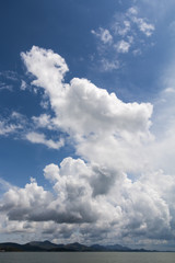 Sky with clouds over the sea.