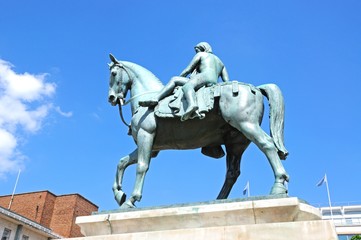 Fototapeta na wymiar Lady Godiva statue, Coventry.