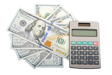 business concepts. money with calculator