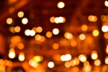 Obraz premium blur warm bokeh light