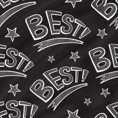 Best word vector chalk seamless pattern.