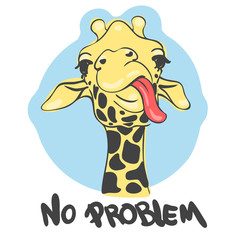 Naklejka premium giraffe