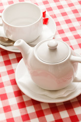 tea in the teapot