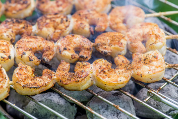 shrimp skewers