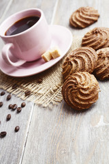 Cookies and cup of coffee