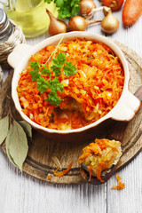 Fish with vegetables