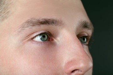 Fototapeta premium Male face close up