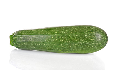 Fresh zucchini isolated on white
