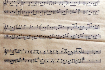 Music sheet background