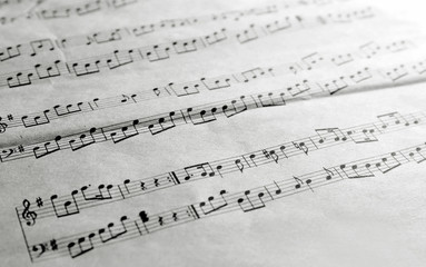 Fototapeta premium Music sheet background