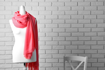 Mannequin with cloth in room