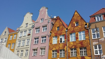 Fototapeta premium Beautiful historic tenements in Gdańsk, Poland