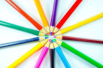 colored pencils