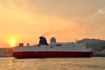 神戸の夕暮れ