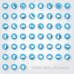 United States of America 50 states and 1 federal district.