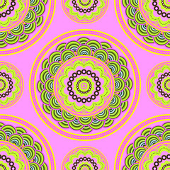 Floral pattern seamless. Mandala ethnic pattern. Seamless patter