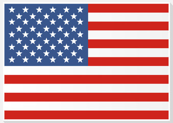 Fototapeta premium American Flag. Flag of the United States of America.