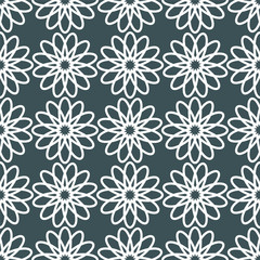 Seamless pattern with floral ornament.