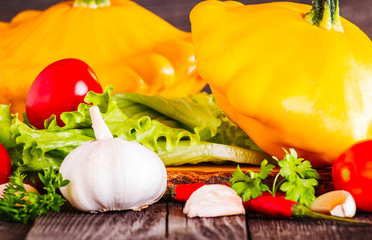 Set vegetables for stew