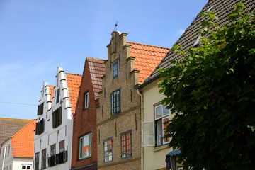 Fototapeta na wymiar Friedrichstadt - Historische Altstadt - Nordfriesland 